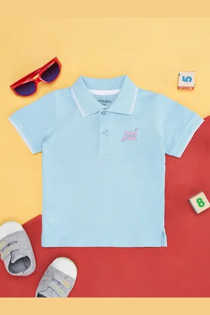 Pantaloons Boys Polo Collar Short Sleeves Cotton T-shirt