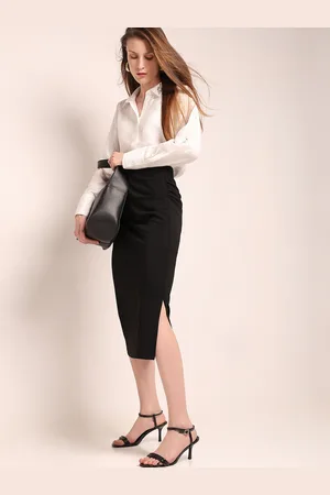 VERO MODA Straight Midi Skirt