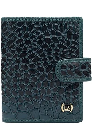 Da Milano Unisex Textured Leather Two Fold Wallet
