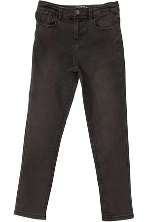 KIABI Girls Slim Fit Stretch Denim Trouser