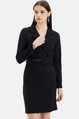 Kazo Satin Formal Sheath Dress