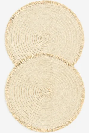 H&M Beige 2-Pack Round Place Mats