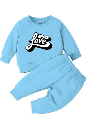 Minicult Infant Kids Printed Round Neck T-shirt with Trousers