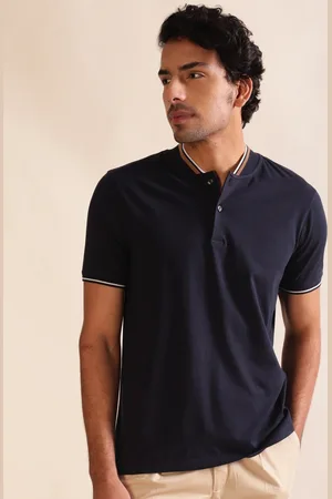 Andamen Half Sleeve Single Jersey Cotton Crew Neck Polo Collar Cotton T-shirt