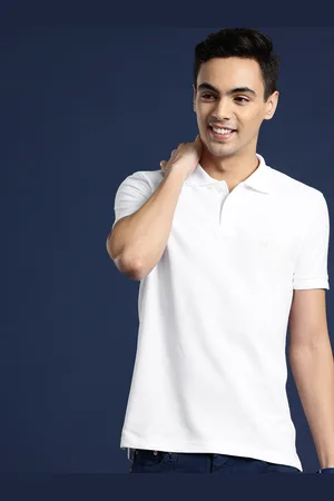 Mast & Harbour Men Polo Collar T-shirt