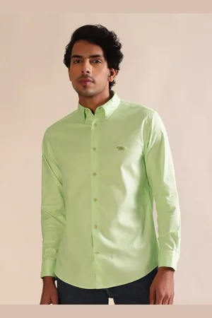 Andamen Premium Men Solid Oxford Opaque Casual Shirt