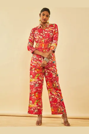 Soch Floral Printed Shirt & Trouser Co-Ord Set