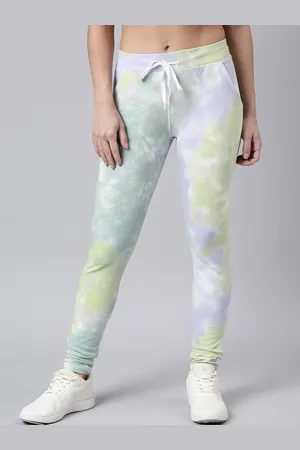 SHOWOFF Women Abstract-Printed Slim-Fit Cotton Track Pant