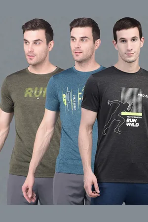 Force NXT Pack Of 3 Typography Printed Anti Viral Anti Odour Cool Sports T-shirts