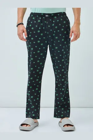 Bewakoof Tropical Printed Mid-Rise Cotton Pyjama