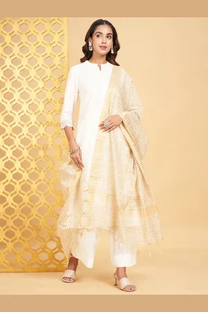 Pantaloons Striped Tasselled Border Dupatta