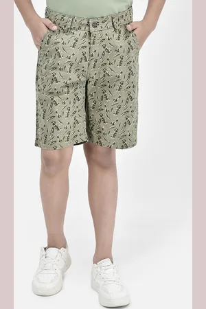 Crimsoune Club Boys Conversational Printed Mid-Rise Pure Cotton Regular Shorts