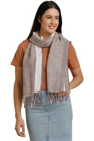 Linen Club Unisex Striped Pure Linen Stole