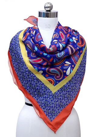 Leeza Store Ethnic Motifs Printed Satin Scarf