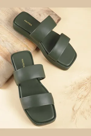Nautica Double-Strap Open-Toe Flatform Heels
