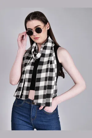 Mast & Harbour Checked Printed Scarf