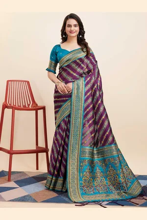 VAIRAGEE Ethnic Motifs Woven Design Zari Banarasi Saree