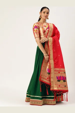 LOOKNBOOK ART Paithani Style Lehenga & Blouse With Dupatta