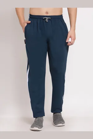 Klotthe Women Blue Solid Slim Fit Woolen Track Pants