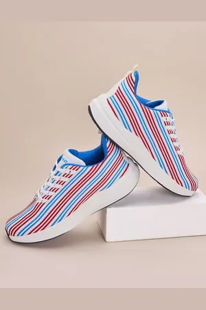 Avant Men Striped Lace-Up Bi-Strip Running Shoes