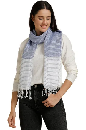 Linen Club Unisex Striped Pure Linen Stole