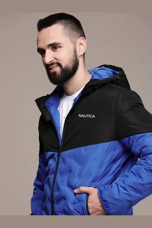 Nautica Hooded Colourblocked Puffer Jacket