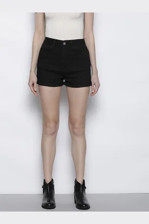 Boohoo Women High-Rise Denim Shorts