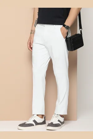 Invictus Men Solid Smart Casual Trousers