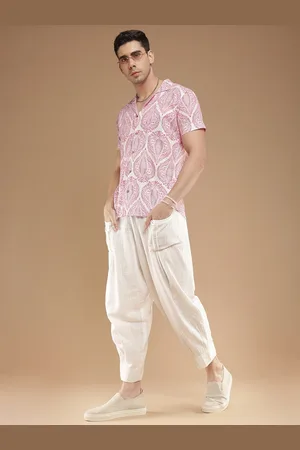 Sangria Men Comfort Fit Floral Printed Cotton Casual Shirt