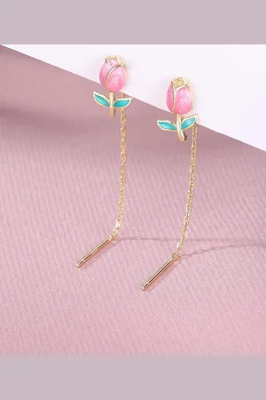 EL REGALO Floral Shaped Drop Earrings