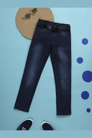 V-Mart Boys Clean Look Mid-Rise Light Fade Cotton Jeans