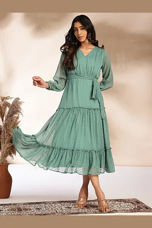 Buy Mint Green Dresses for Women by Janasya Online