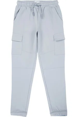 My Milestones Boys Mid-Rise Cotton Cargo Joggers