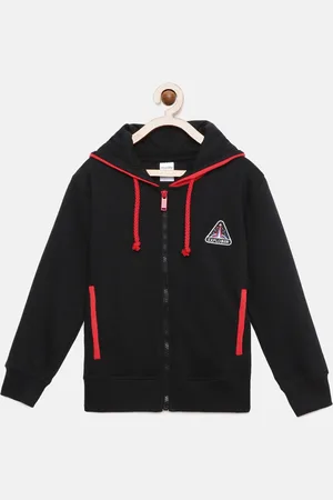 mackly Boys Hooded Front-Open Sweatshirt