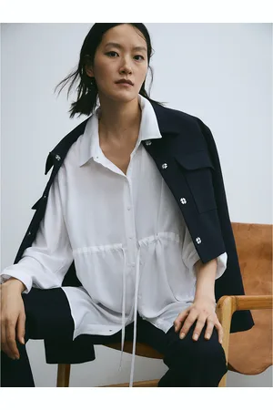 H&M MAMA Tie-Belt Blouse
