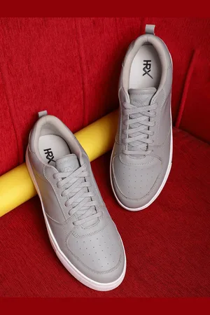Buy HRX By Hrithik Roshan Men Active White Mid Top Retro BasketBall Sneakers  - Casual Shoes for Men 2446357 | Myntra