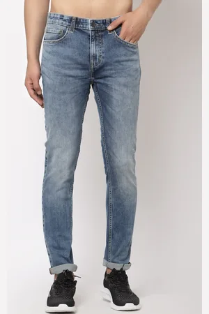 Red Tape Men Blue Skinny Fit Heavy Fade Jeans