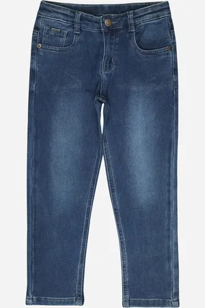 BodyCare Girls Faded Mid-Rise Plain Regular Fit Trousers