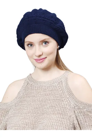 Bharatasya Self Design Knitted Cotton Beanie