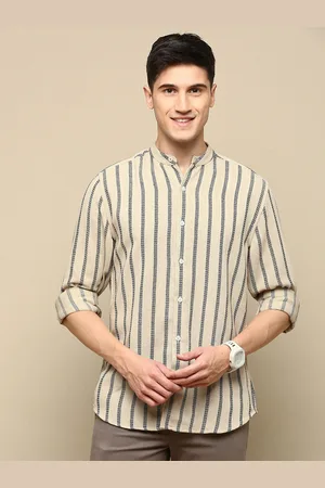 Invictus Sport Slim Fit Striped Cotton Casual Shirt
