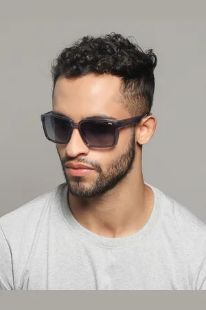 Idee Men Rectangle Sunglasses with UV Protected Lens IDS2915C4PSG