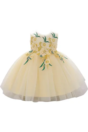 Stylecast Girls Floral Embroidered Fit & Flare Dress