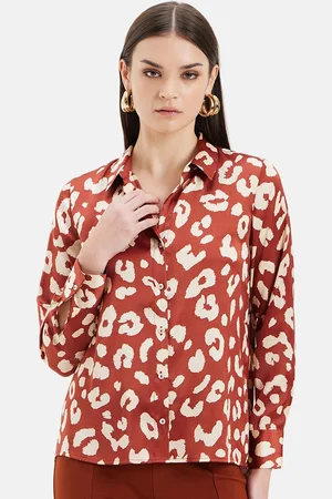 Kazo Women Floral Opaque Printed Formal Shirt
