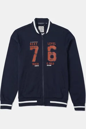 Jockey Boy Cotton Printed Full Sleeve Jacket With Convenient Side Pockets-AB38