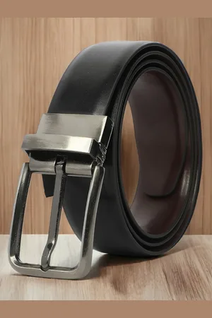 CRUSSET Men Reversible Wide Formal Belt