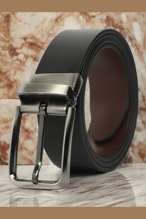 CRUSSET Men Leather Reversible Formal Belt