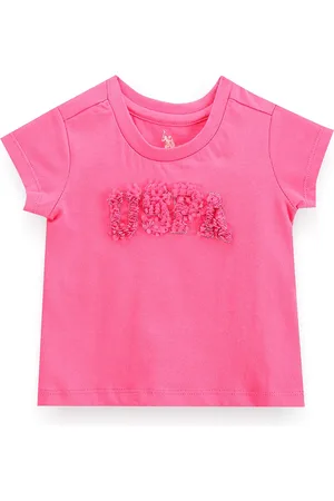 Ralph Lauren Girls Embellished Pure Cotton T-shirt