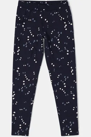 Jockey Girls Cotton Slim Fit Printed Jeggings With Convenient Side Pockets-UG37