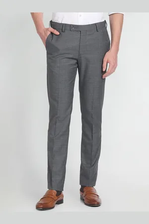Arrow Men Patterned Dobby Autoflex Trousers