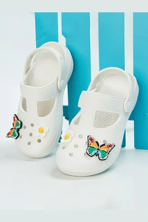 Lifestyle Girls Butterfly Applique Rubber Clogs